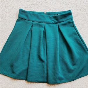 Pleated Skater Skirt